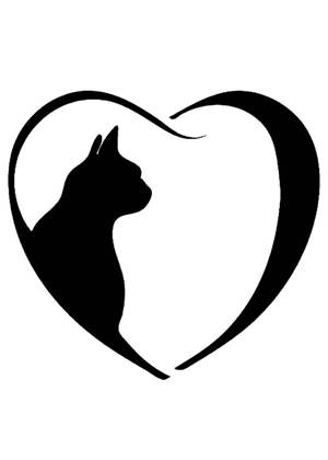 Трафареты Коты и кошки Коты и кошки − трафарет 23