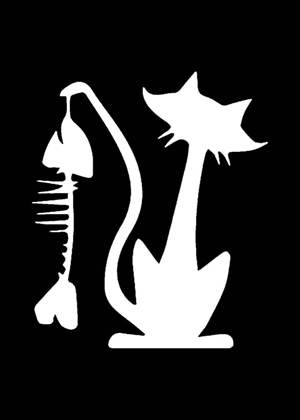 Трафареты Коты и кошки Коты и кошки − трафарет 28