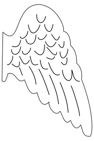 Трафареты Крылья Крылья − трафарет 13