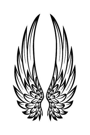 Трафареты Крылья Крылья − трафарет 16