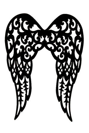 Трафареты Крылья Крылья − трафарет 17