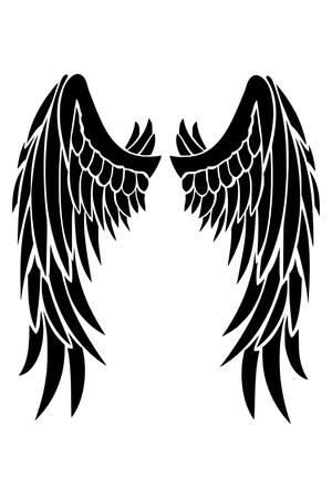 Трафареты Крылья Крылья − трафарет 18