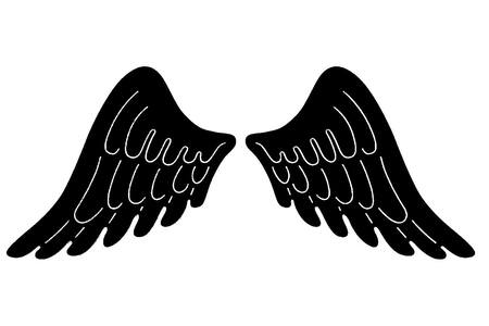 Трафареты Крылья Крылья − трафарет 22