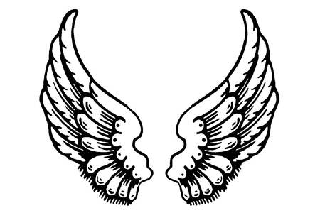 Трафареты Крылья Крылья − трафарет 23