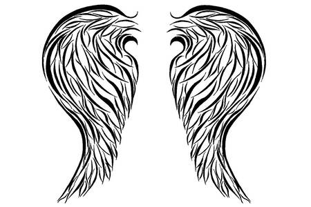 Трафареты Крылья Крылья − трафарет 24