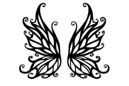 Трафареты Крылья Крылья − трафарет 26