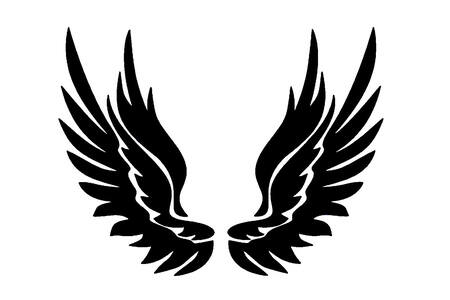 Трафареты Крылья Крылья − трафарет 6