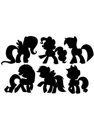 Трафареты Лошадь Лошадь − трафарет 1