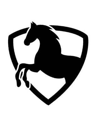 Трафареты Лошадь Лошадь − трафарет 12