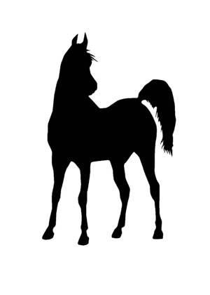 Трафареты Лошадь Лошадь − трафарет 14
