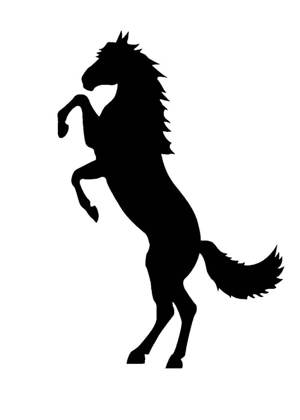 Трафареты Лошадь Лошадь − трафарет 15