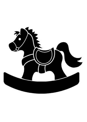 Трафареты Лошадь Лошадь − трафарет 21