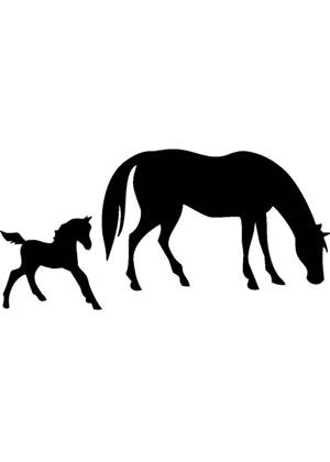 Трафареты Лошадь Лошадь − трафарет 24