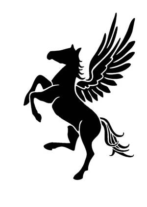 Трафареты Лошадь Лошадь − трафарет 4