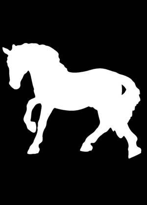Трафареты Лошадь Лошадь − трафарет 5