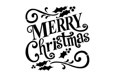 Трафареты Merry Christmas Merry Christmas − трафарет 12