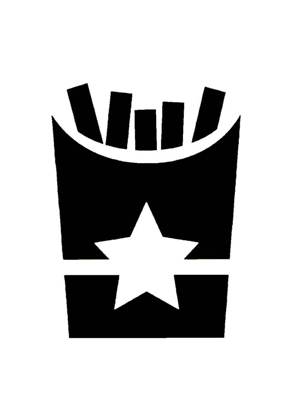 На холодильник − трафарет 8