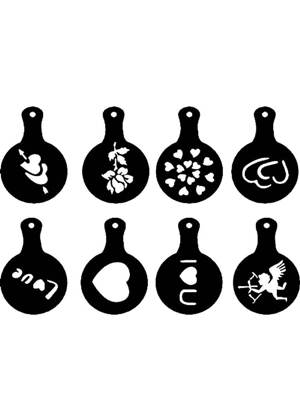 Для кофе − трафарет 2