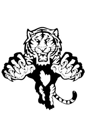 Трафареты Новый год Тигра Новый год Тигра − трафарет 16