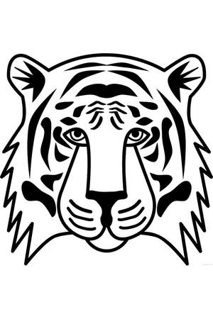 Трафареты Новый год Тигра Новый год Тигра − трафарет 17