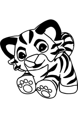 Трафареты Новый год Тигра Новый год Тигра − трафарет 19