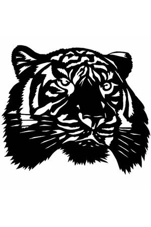 Трафареты Новый год Тигра Новый год Тигра − трафарет 8