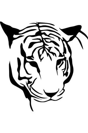 Трафареты Новый год Тигра Новый год Тигра − трафарет 9