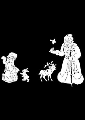На окна − трафарет 20