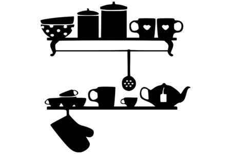 Трафареты На Стену Для Кухни На Стену Для Кухни − трафарет 20