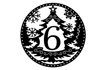 Новогодние Цифры − трафарет 29