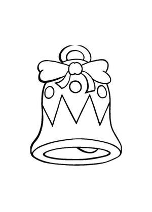 Трафареты Новогодние Колокольчики Новогодние Колокольчики − трафарет 15