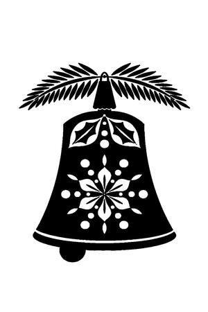 Трафареты Новогодние Колокольчики Новогодние Колокольчики − трафарет 9
