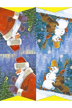 Трафареты Новогодние украшения в стиле СССР Новогодние украшения в стиле СССР − трафарет 10