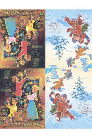 Трафареты Новогодние украшения в стиле СССР Новогодние украшения в стиле СССР − трафарет 13