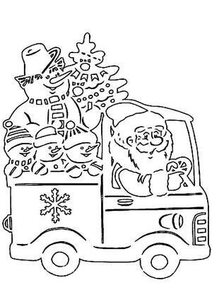 Трафареты Новогодние украшения в стиле СССР Новогодние украшения в стиле СССР − трафарет 22