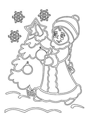 Трафареты Новогодние украшения в стиле СССР Новогодние украшения в стиле СССР − трафарет 24