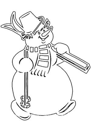 Трафареты Новогодние украшения в стиле СССР Новогодние украшения в стиле СССР − трафарет 26