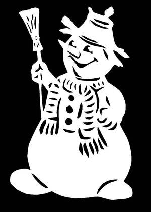 Трафареты Новогодние украшения в стиле СССР Новогодние украшения в стиле СССР − трафарет 28