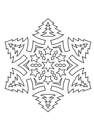 Трафареты Новогодние украшения в стиле СССР Новогодние украшения в стиле СССР − трафарет 36