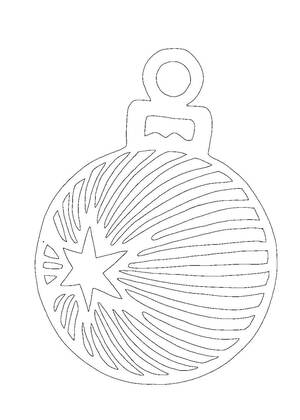 Трафареты Новогодние украшения в стиле СССР Новогодние украшения в стиле СССР − трафарет 40
