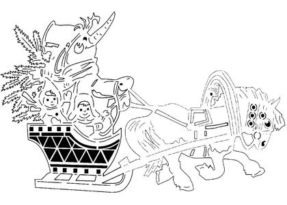 Трафареты Новогодние украшения в стиле СССР Новогодние украшения в стиле СССР − трафарет 47