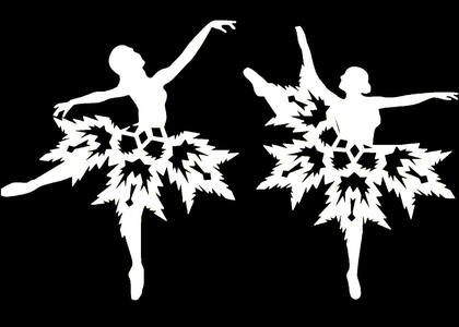 Трафареты Новогодние украшения в стиле СССР Новогодние украшения в стиле СССР − трафарет 48