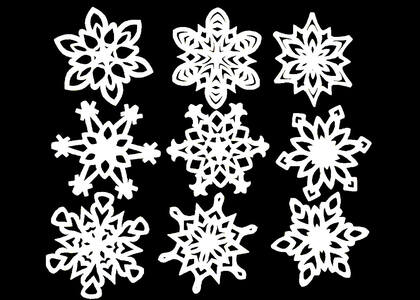 Трафареты Новогодние украшения в стиле СССР Новогодние украшения в стиле СССР − трафарет 49