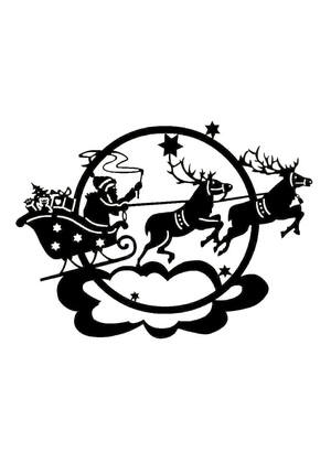 Трафареты Новогодние Украшения Новогодние Украшения − трафарет 28