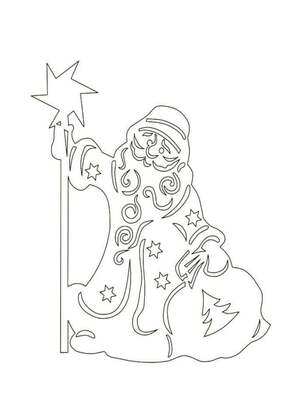 Трафареты Новогодние Украшения Новогодние Украшения − трафарет 34