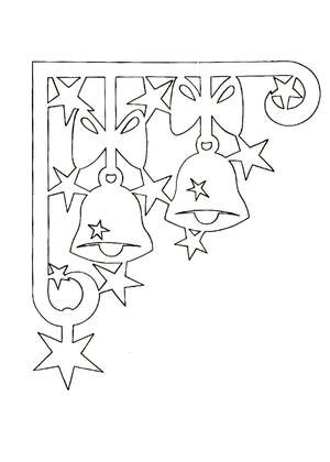 Трафареты Новогодние Украшения Новогодние Украшения − трафарет 35