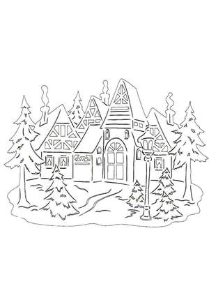 Трафареты Новогодние Украшения Новогодние Украшения − трафарет 39