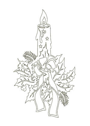 Трафареты Новогодние Украшения Новогодние Украшения − трафарет 41