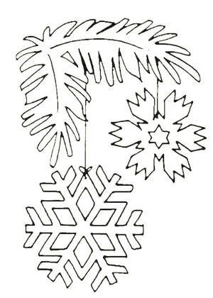 Трафареты Новогодние Украшения Новогодние Украшения − трафарет 43