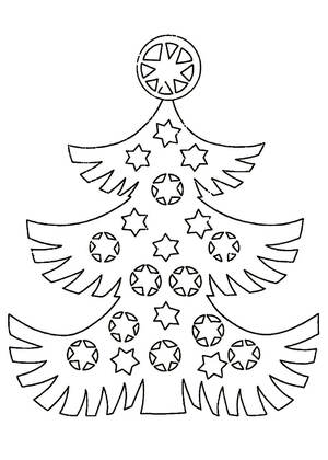 Трафареты Новогодние Украшения Новогодние Украшения − трафарет 44